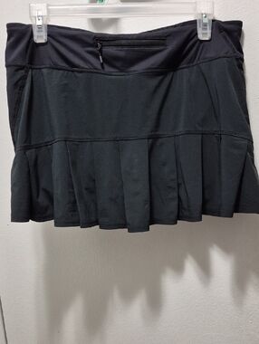lululemon athletica Black Pleated Athletic Skort